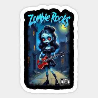 Zombie Rocks Sticker